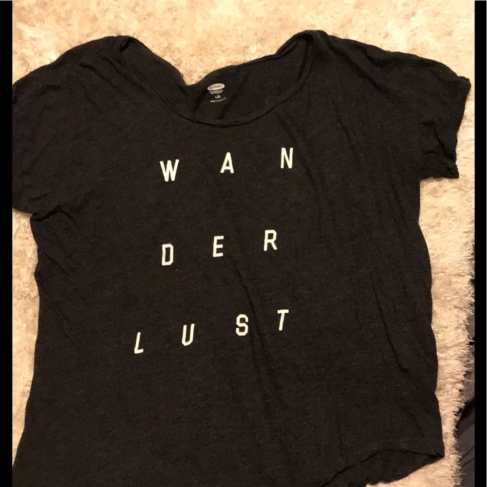 W A N D E R L U S T comfy grey tee